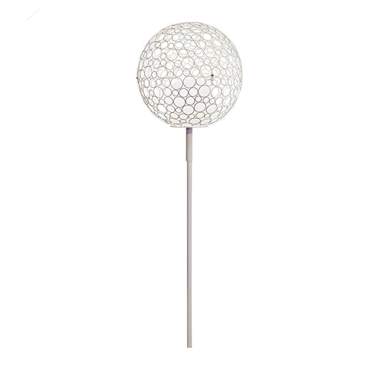 Elegant Dandelion Sphere Outdoor Pole Light