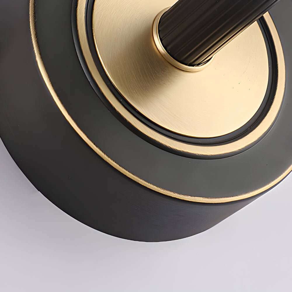 Elegant Linear Gold/Black LED Vanity Light – Vintage Style