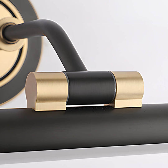 Elegant Linear Gold/Black LED Vanity Light – Vintage Style