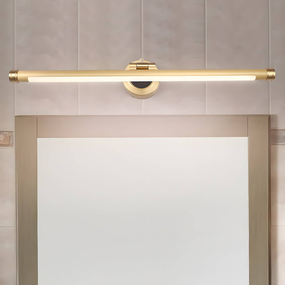 Elegant Linear Gold/Black LED Vanity Light – Vintage Style