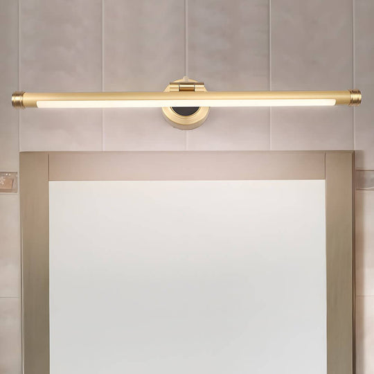 Elegant Linear Gold/Black LED Vanity Light – Vintage Style