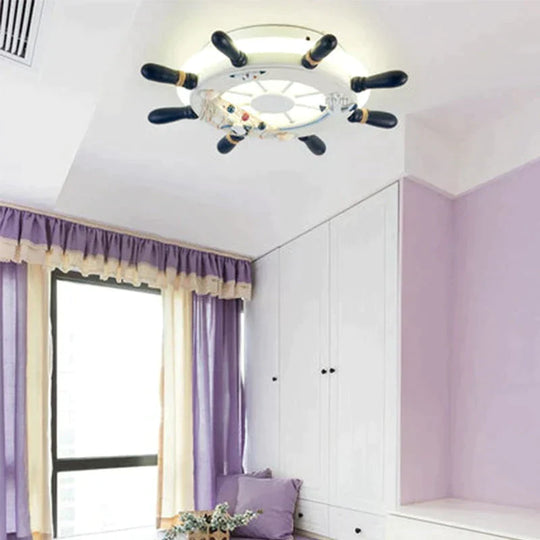 Elvira -  Ship Rudder Style Mediterranean Decorative Ceiling Lamp