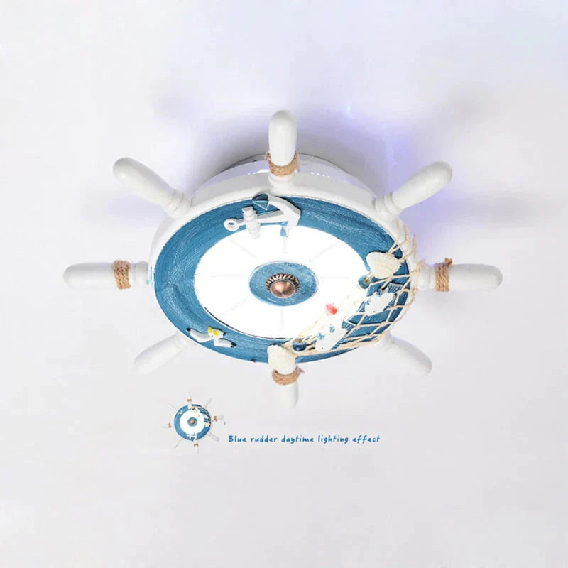 Elvira -  Ship Rudder Style Mediterranean Decorative Ceiling Lamp