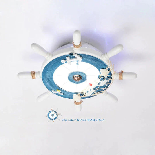 Elvira -  Ship Rudder Style Mediterranean Decorative Ceiling Lamp