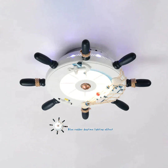 Elvira -  Ship Rudder Style Mediterranean Decorative Ceiling Lamp