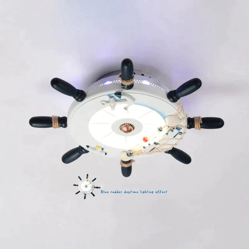 Elvira -  Ship Rudder Style Mediterranean Decorative Ceiling Lamp