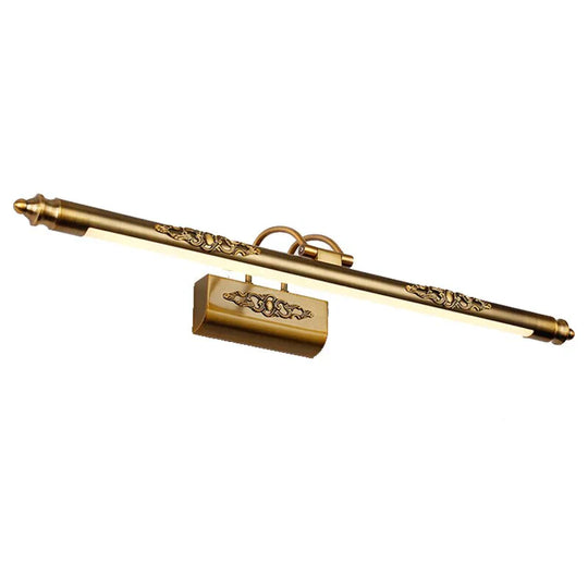 Esma - European Style Bronze Carved Led Mirror Lamp