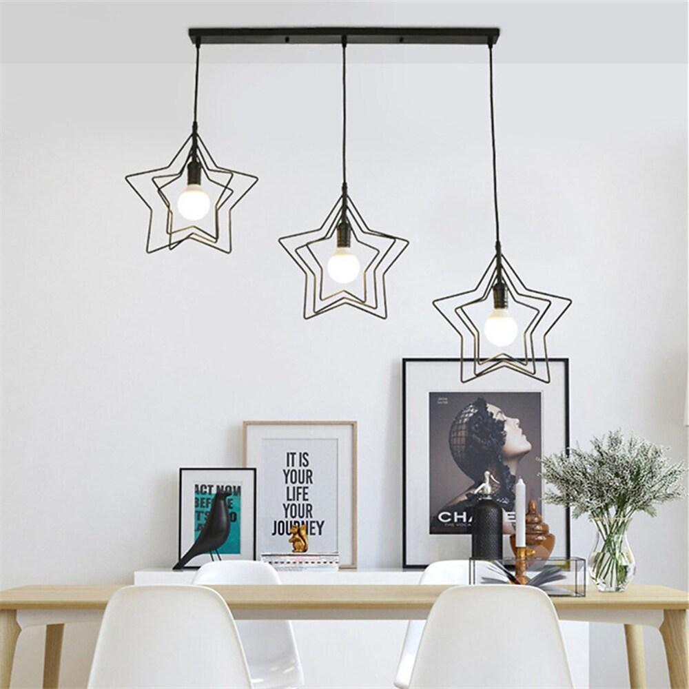 Multi Star Shaped Modern Metal Pendant Lighting
