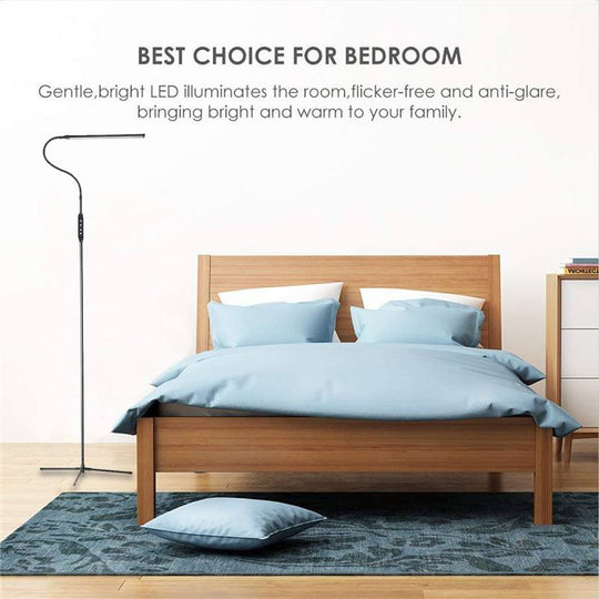 EU/US Plug Adjustable Height Floor Lamps For LED Light Clamp Remote Control Dimmable Reading Desktop Lamp Tripod Study Room