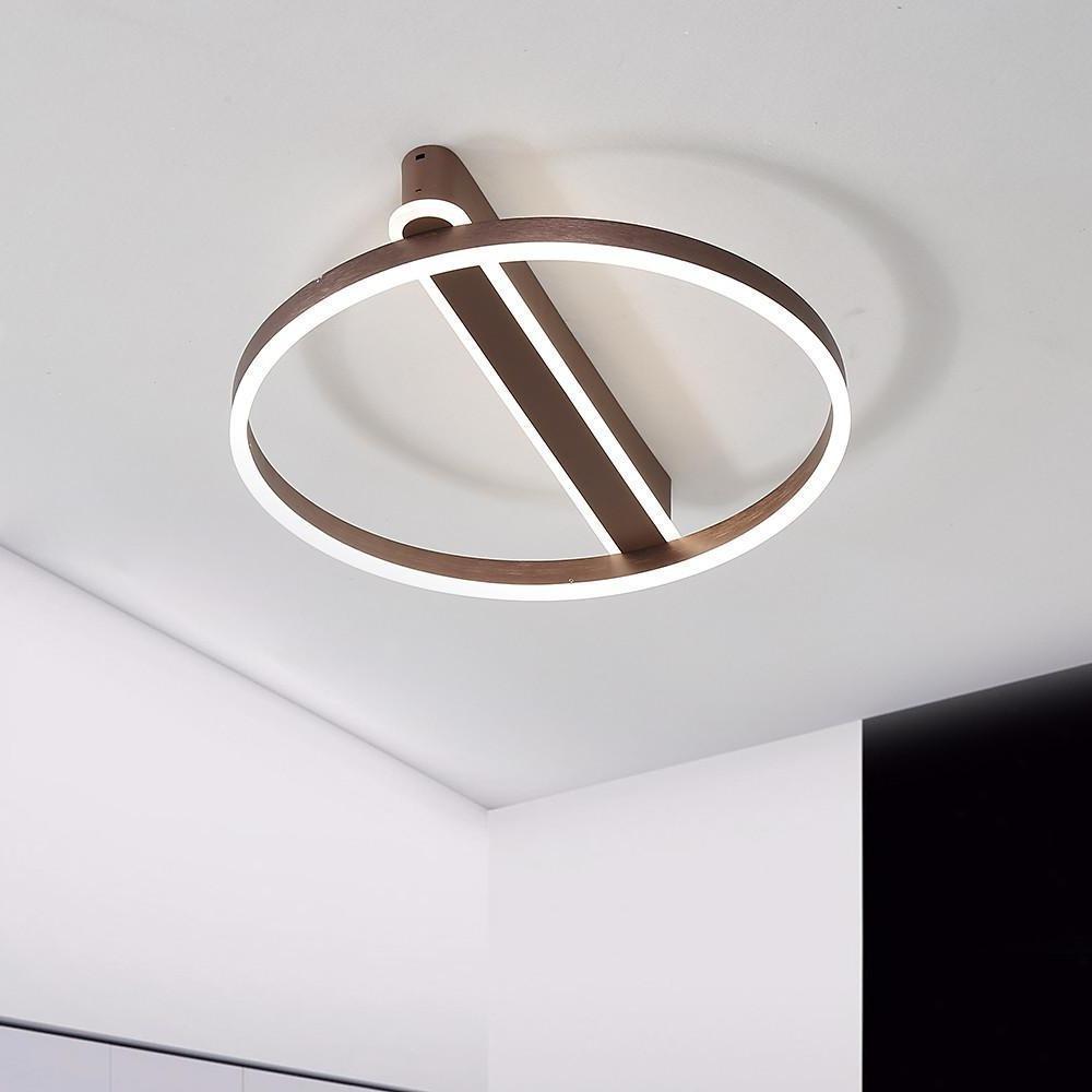 Circle Linear Dimmable LED Modern Ceiling Light – Flush Mount Design