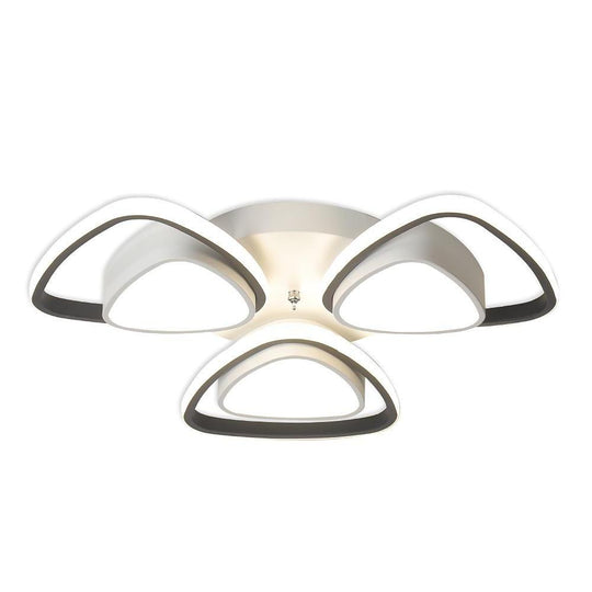 Unique Geometric LED Metal Flush Mount Ceiling Light