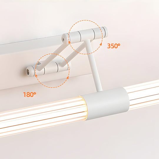 Foldable LED Vanity Light with Dual Adjustable Arms