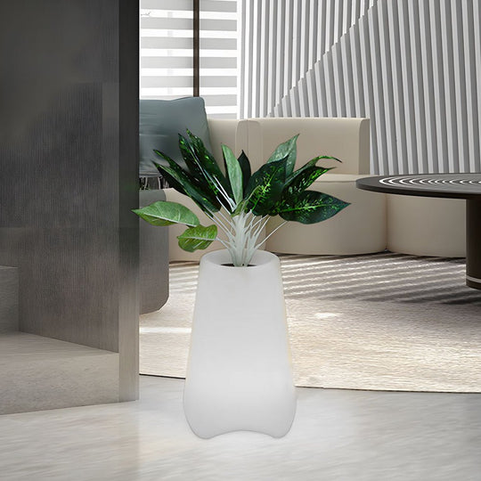 Frosted Surface LED Lighted Planter Pot