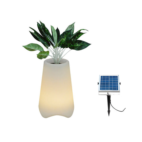 Frosted Surface LED Lighted Planter Pot