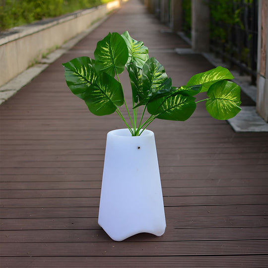 Frosted Surface LED Lighted Planter Pot