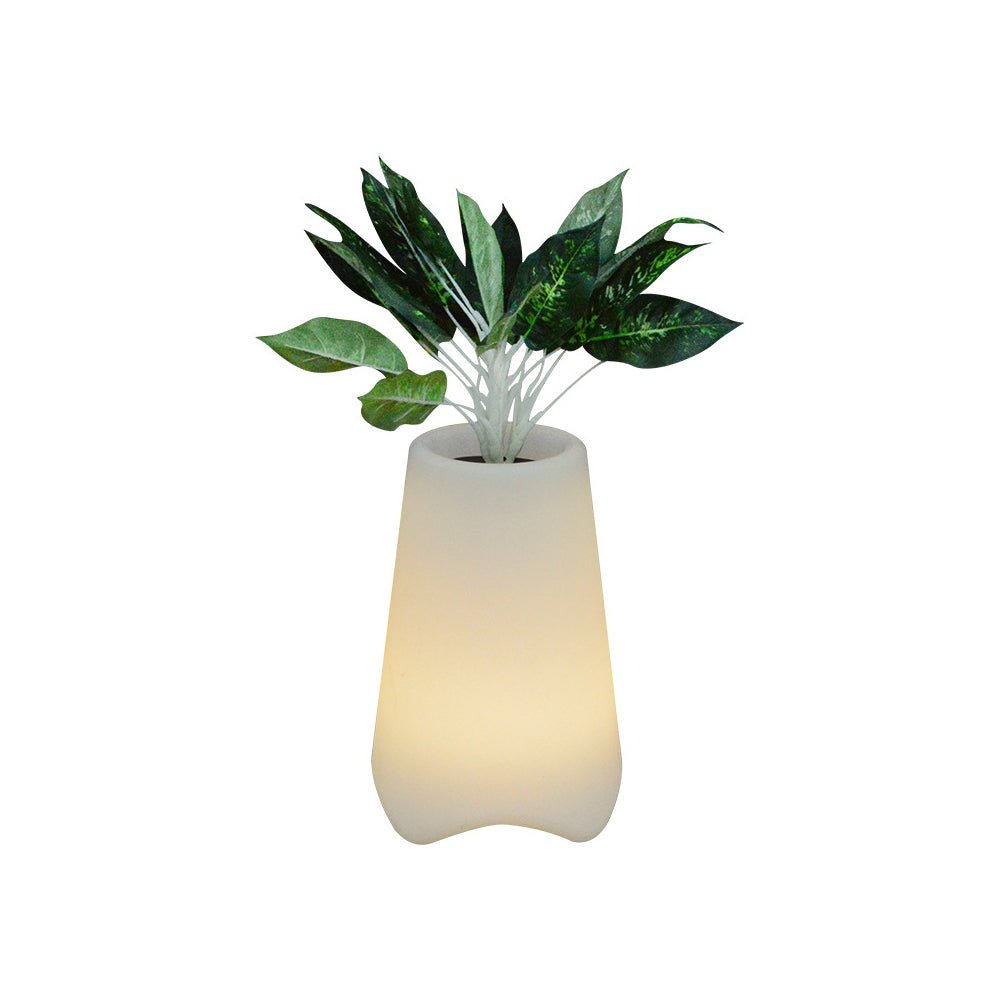 Frosted Surface LED Lighted Planter Pot