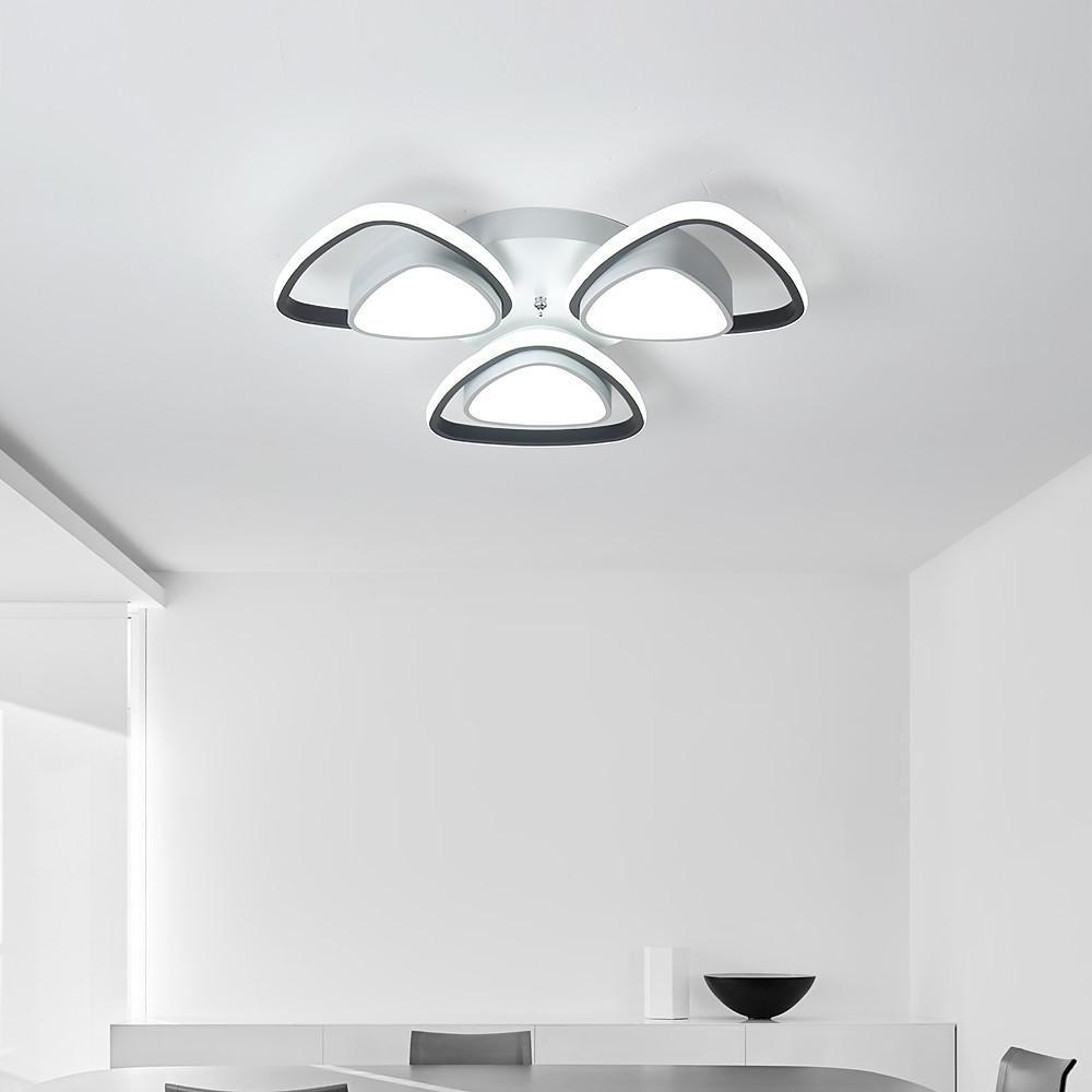 Unique Geometric LED Metal Flush Mount Ceiling Light