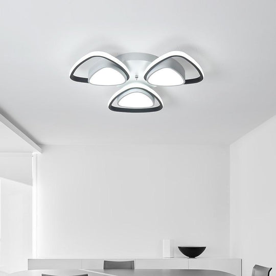 Unique Geometric LED Metal Flush Mount Ceiling Light