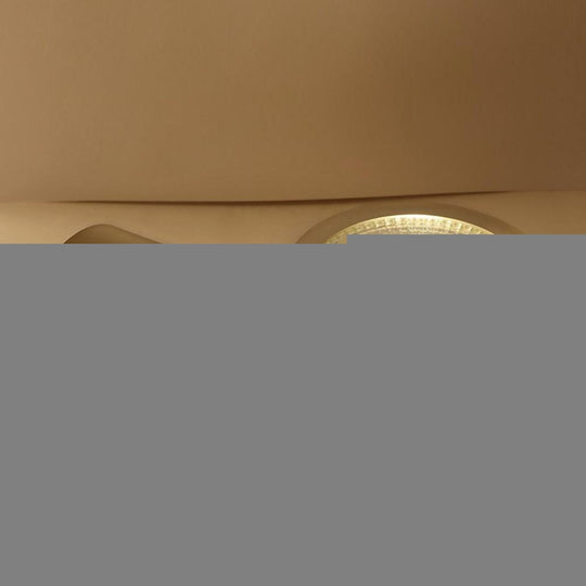 Round LED Copper Modern Flush Mount Ceiling Light