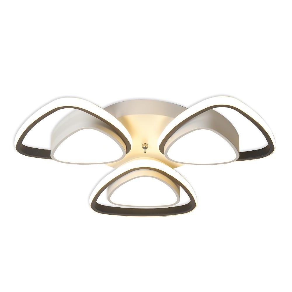 Unique Geometric LED Metal Flush Mount Ceiling Light