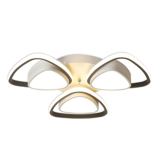 Unique Geometric LED Metal Flush Mount Ceiling Light
