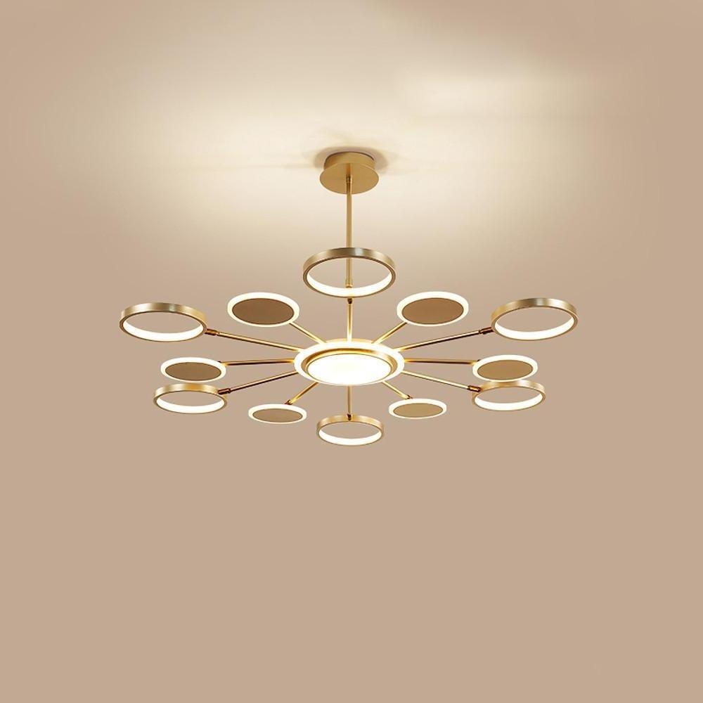 Multi-Circle Acrylic Aluminum LED Pendant Chandelier