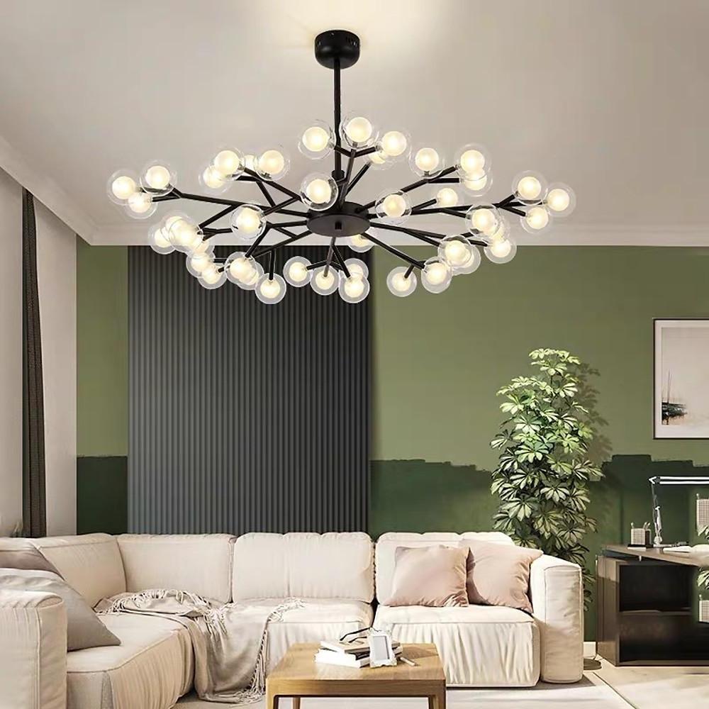 45 Lights LED Cluster Design Glass Modern Chandelier