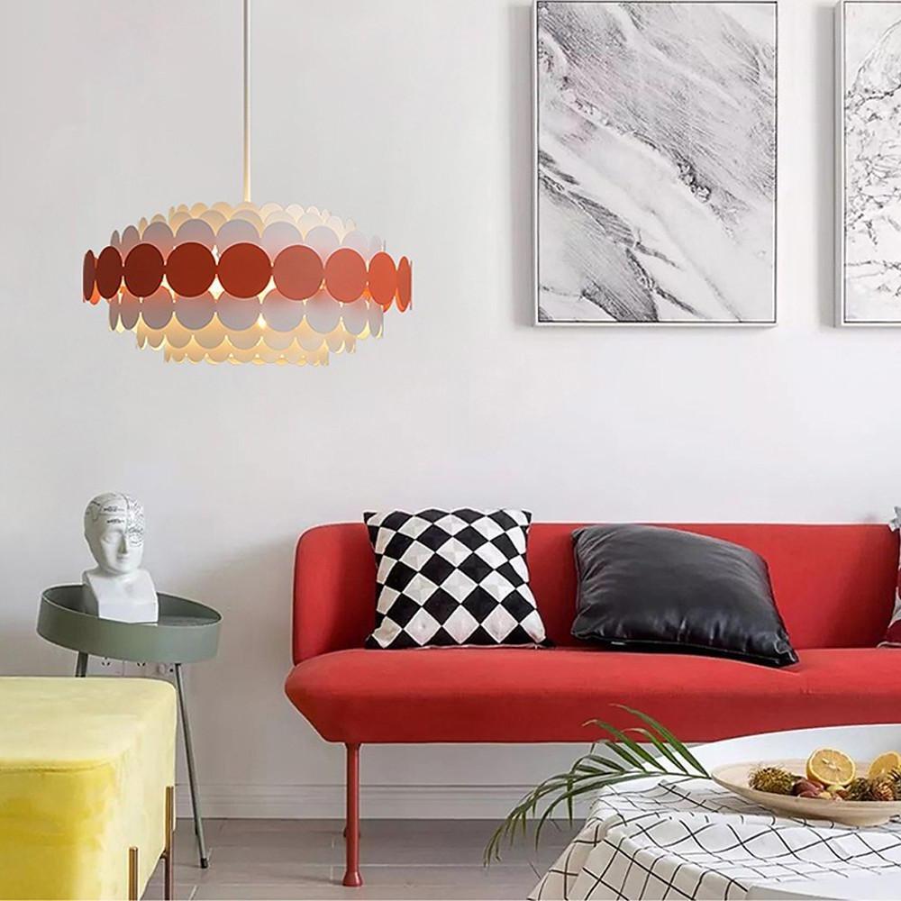 Circles Frills Blue Pendant Light – Metal Stylish Ceiling Light