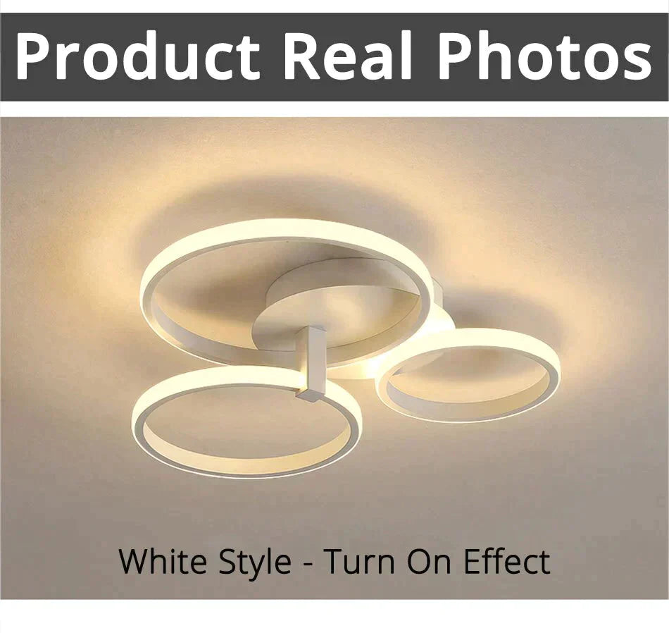 Grey Color Round LED Pendant Lights For Bedroom Home Modern Lamp Fixtures Lustre Plafonnier Dimmable Remote Control Lighting