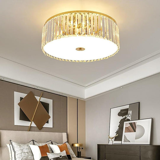 Candelabra Crystal LED Flush Mount Ceiling Light