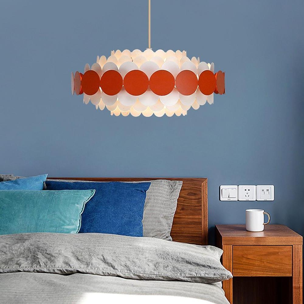 Circles Frills Blue Pendant Light – Metal Stylish Ceiling Light