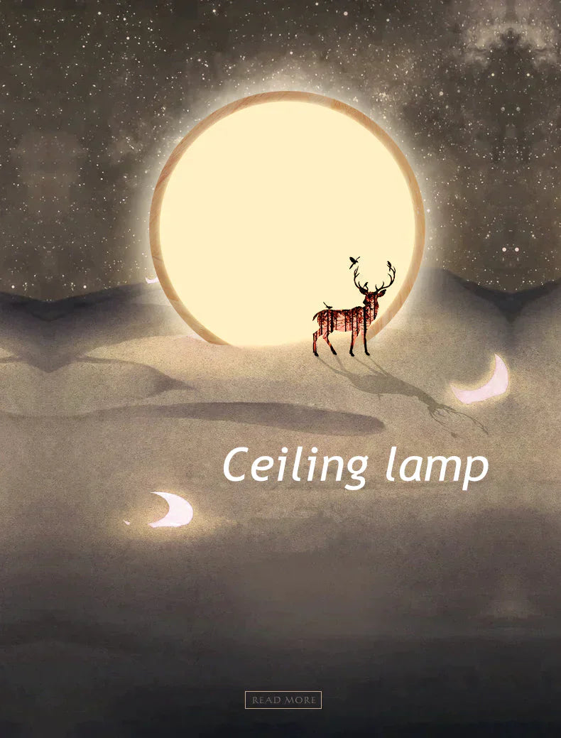 Helena- LED Ceiling Light Modern Lamp Panel Living Room Round Lighting Fixture Remote Control