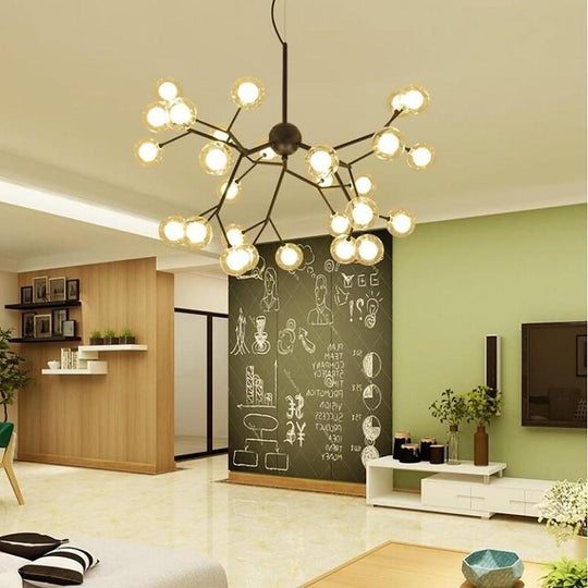 Artistic Branches Glass LED Modern Chandelier