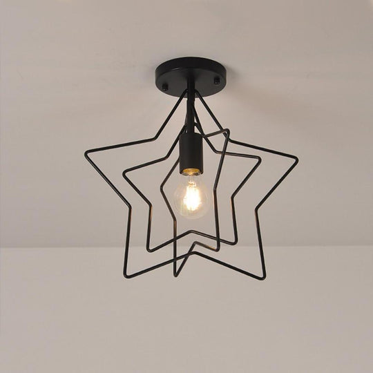 Multiple Metal Star LED Modern Pendant Lighting