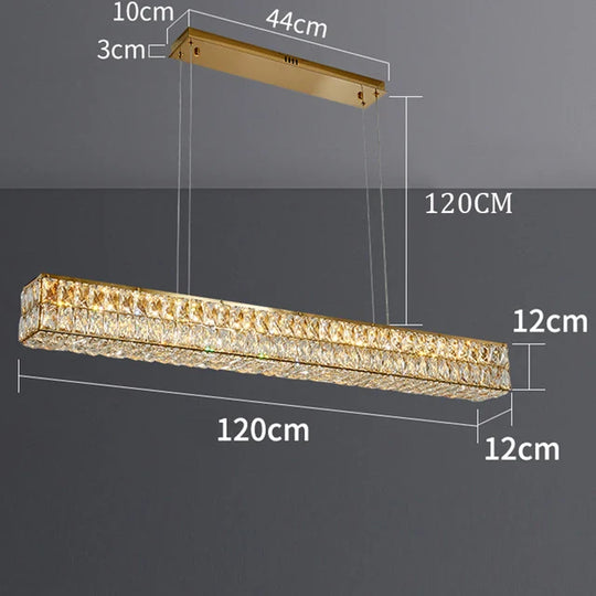 Cressida Crystal Linear Pendant Light