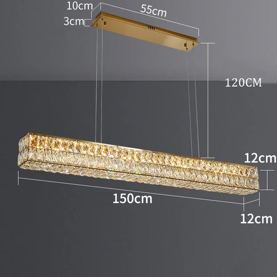 Cressida Crystal Linear Pendant Light