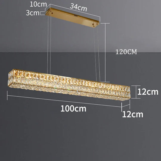 Cressida Crystal Linear Pendant Light