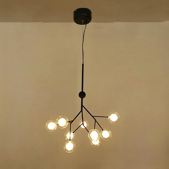 Nordic Style Sputnik Cluster Design 9-Bulb LED Chandelier