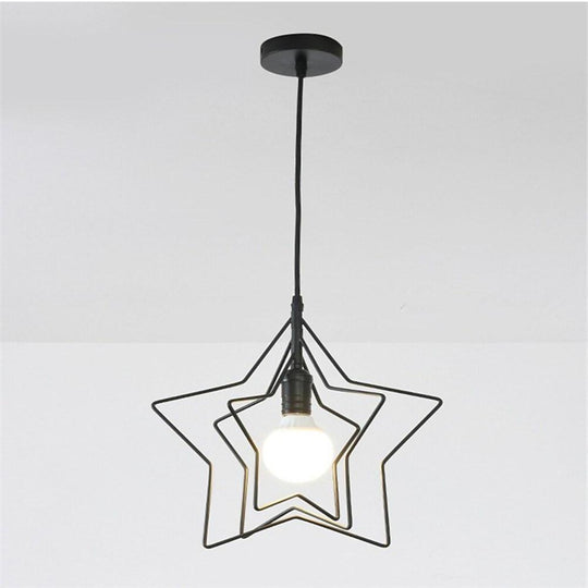 Multi Star Shaped Modern Metal Pendant Lighting