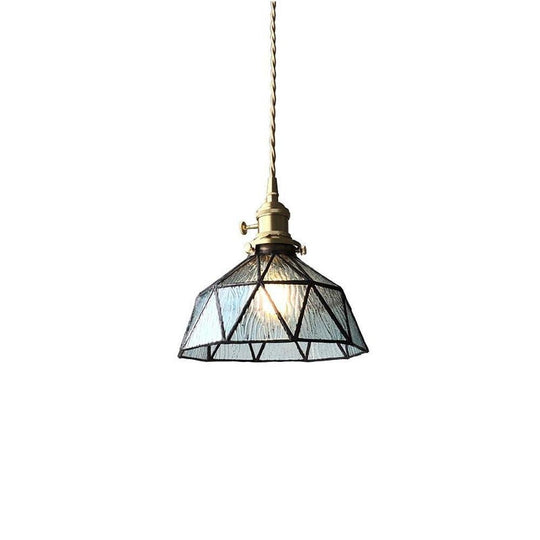 Lantern Industrial Glass Metal Pendant Light