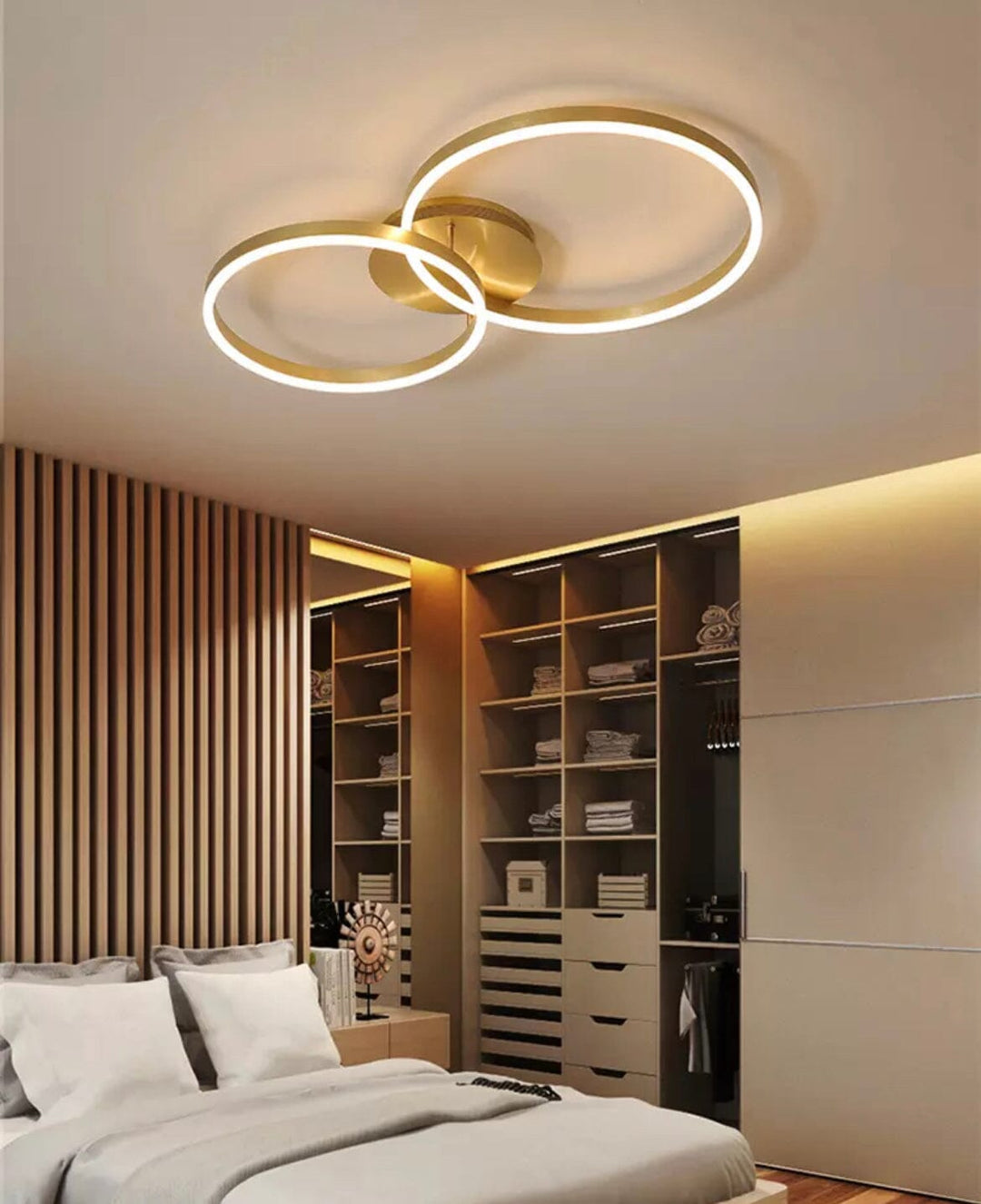 Carly Ring Ceiling Light – Elegant Aluminum Light Fixture with Adjustable Rings