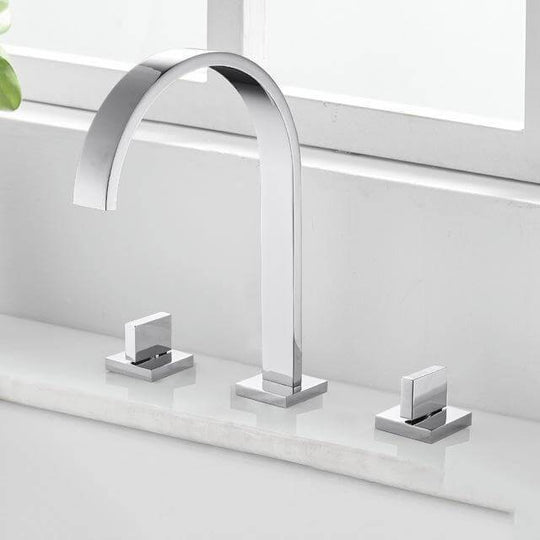 HydroBliss - Modern Double Handle Bathroom Faucet