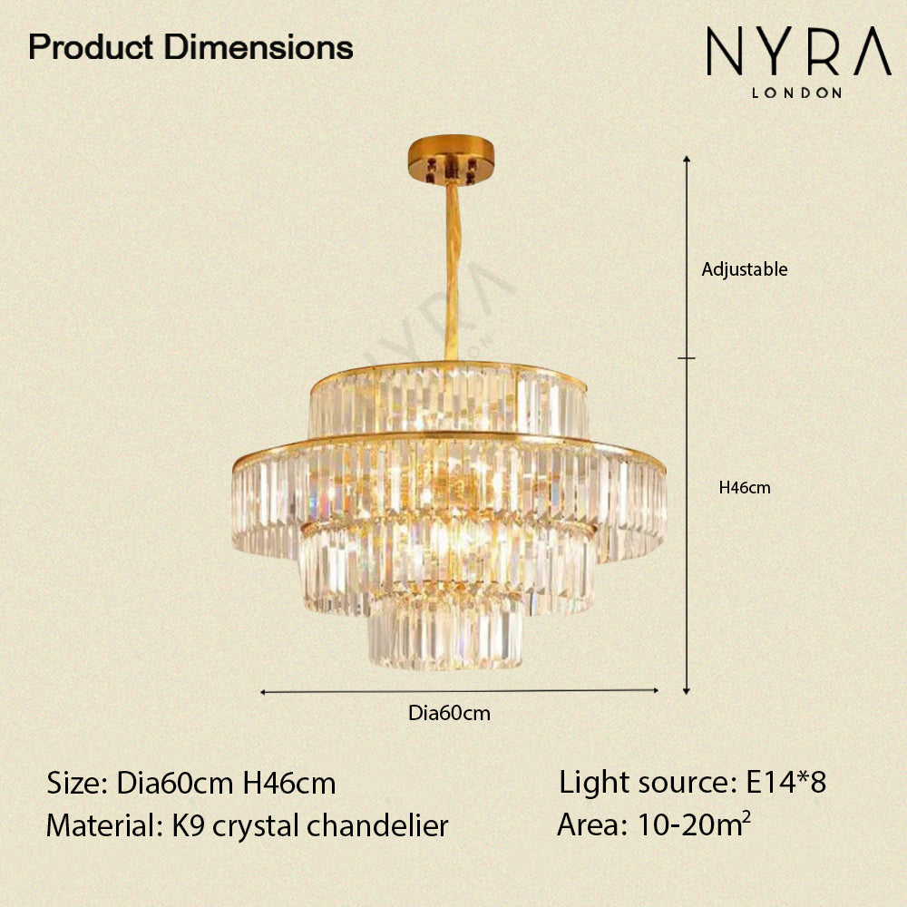 Gemma Crystal Arden Chandelier