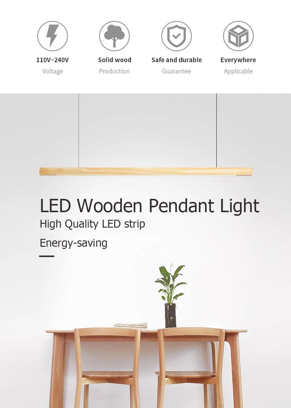 Clio Oak Pendant Light