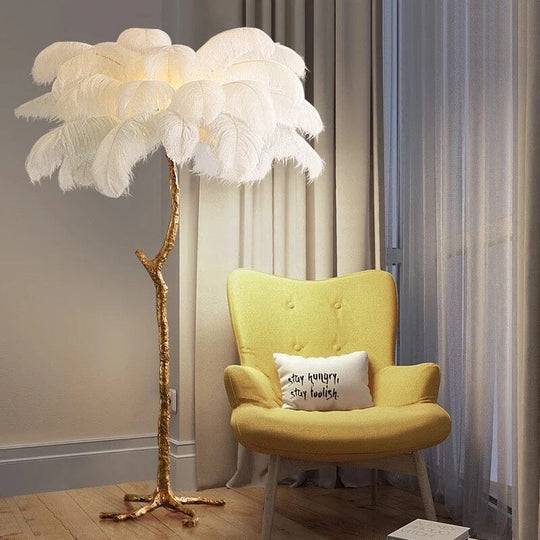 Ava Luxury Feather Floor Lamp