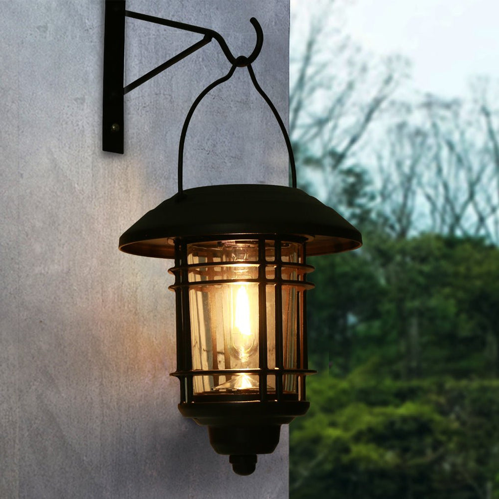 Industrial Style Solar Outdoor LED Wall Lamp