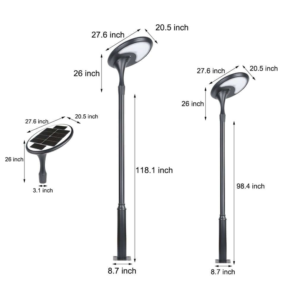 IP65 Outdoor Solar LED Lamp Post Street Light