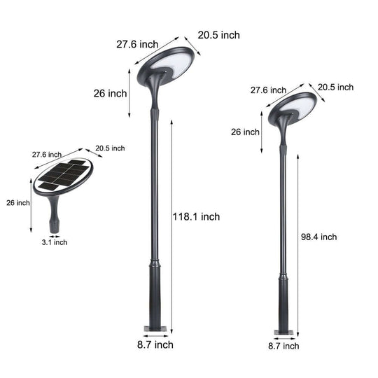 IP65 Outdoor Solar LED Lamp Post Street Light