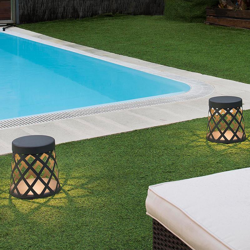 Stool Waterproof LED Aluminum Outdoor Lantern Lawn Light