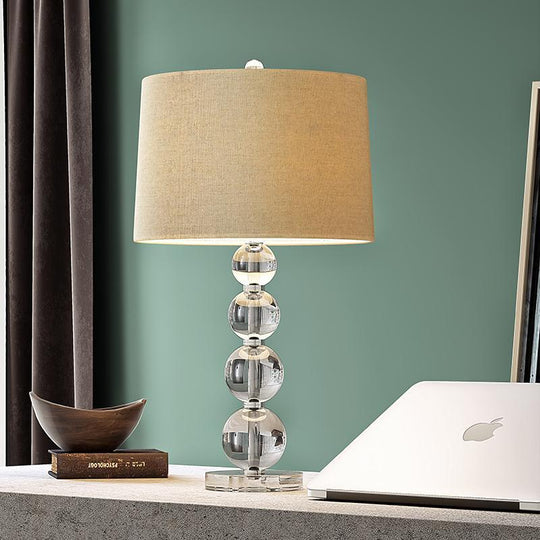 20.5 inch Light-Through Stacked Spheres Crystal Table Lamp